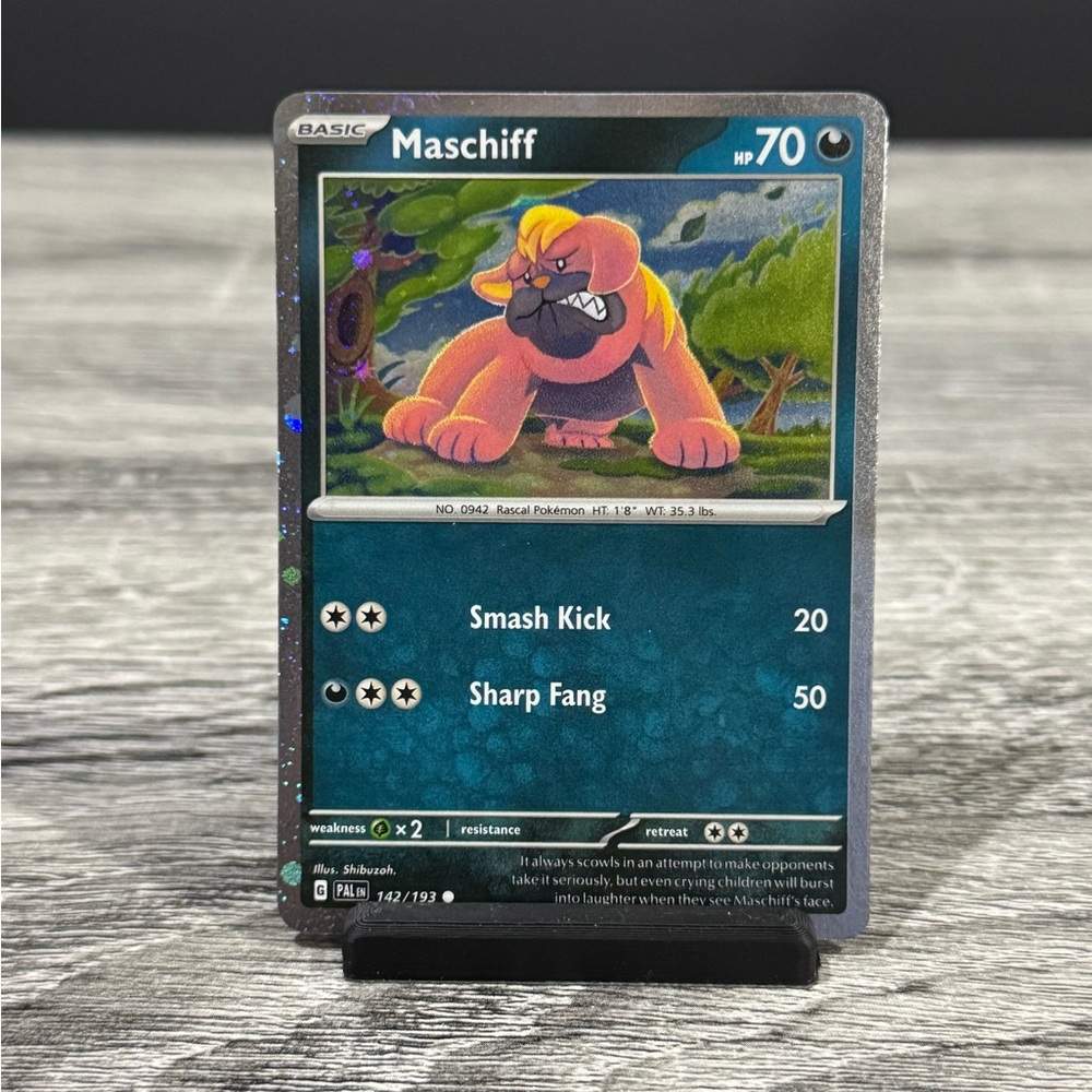 Pokémon | Paldea Evolved #142/193 (Holo): Maschiff (2023) - Trading Card